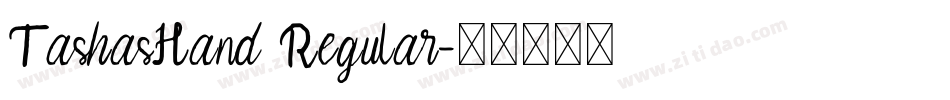 TashasHand Regular字体转换